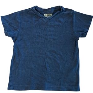 🍁2/$7🍁SMITH'S AMERICAN Solid Navy V Neck Tee Shirt